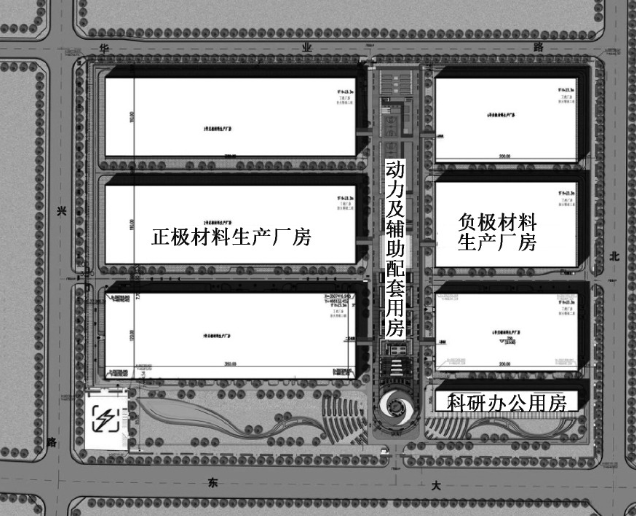 貝特瑞新能源材料(江蘇)產(chǎn)業(yè)園項(xiàng)目規(guī)劃及建筑方案設(shè)計(jì)總體平面圖